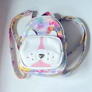 Betsey Johnson floral mini travel backpack multi colored